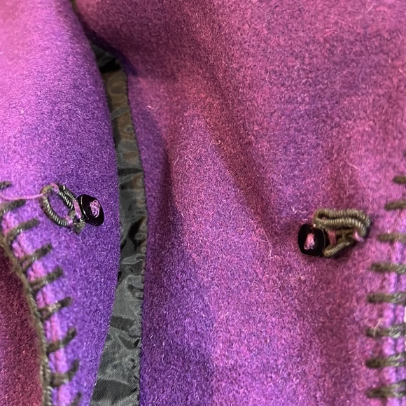 Mid-West Garment Co. vintage purple wool riding jacket - Picture 9 of 11